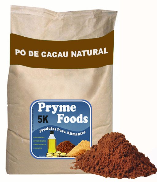 CACAU EM PO NATURAL 5 Kg. Quilo Materia Prima Cacau em po Natural