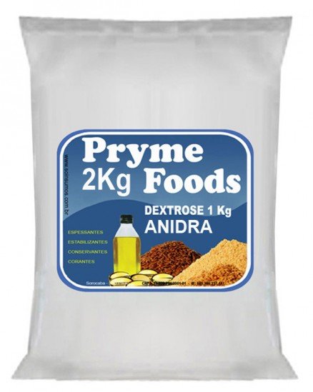 DEXTROSE ANIDRA 2Kg Produtos para alimentos