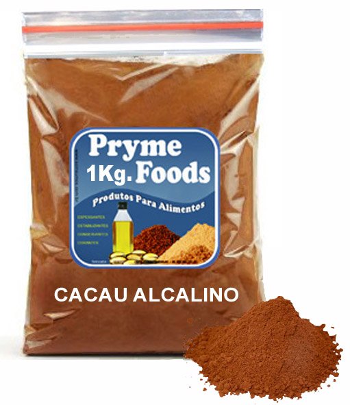 CACAU EM PO ALCALINO 1 KG Quilo Materia Prima Cacau em po Alcalino