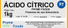 ACIDO CITRICO Anidro 1 Kg Quilo  produto para alimentos Materia Prima Alimentar